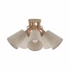 Nowoczesny plafon oprawa sufitowa brązowa abażurowa drewniana boho minimalistyczna klasyczna VAIO 11606 TK-Lighting